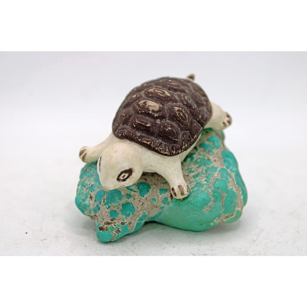 1974 Native American Acoma Pottery Turtle Fetish